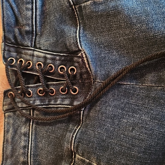 We The Free Blue Flare Wide Leg Jeans - Picture 5 of 5